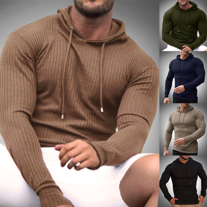 Men's sweater with slim knit