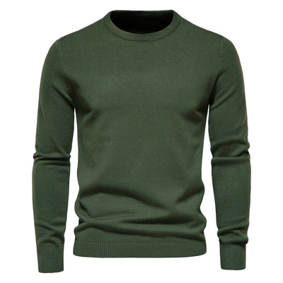 Men’s knitted sweater with ribbed cuffs