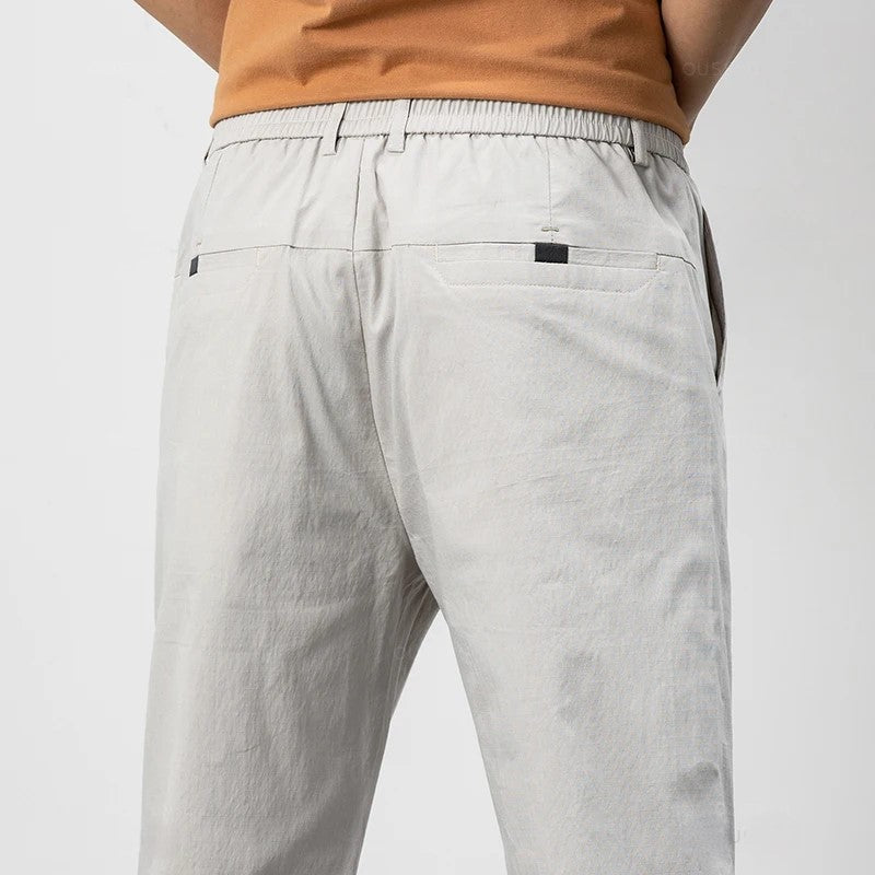 Men’s Chino Trousers – Relaxed Fit – Lightweight Cotton – Full Length – Casual Style