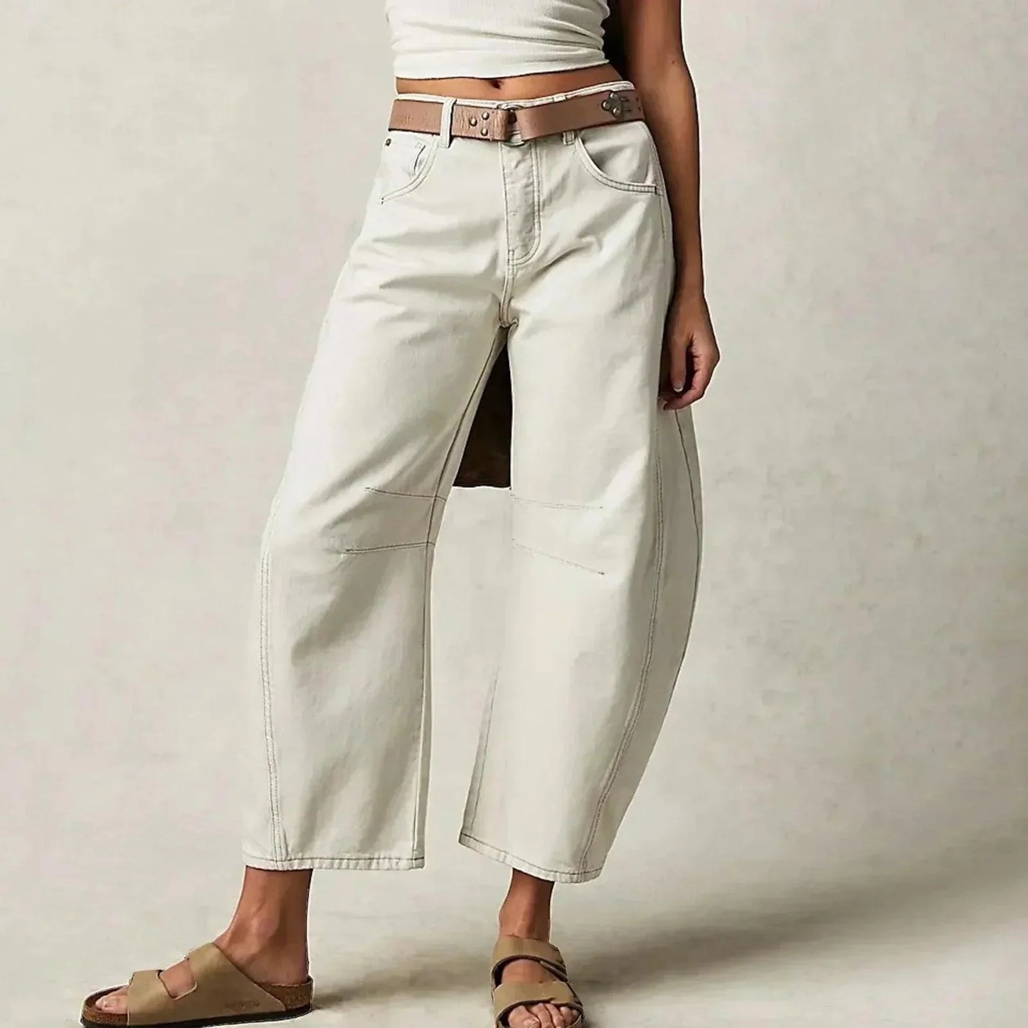 Wide Leg High-Waisted Jeans for Women