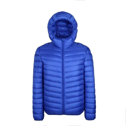 Men's hooded winter down jacket