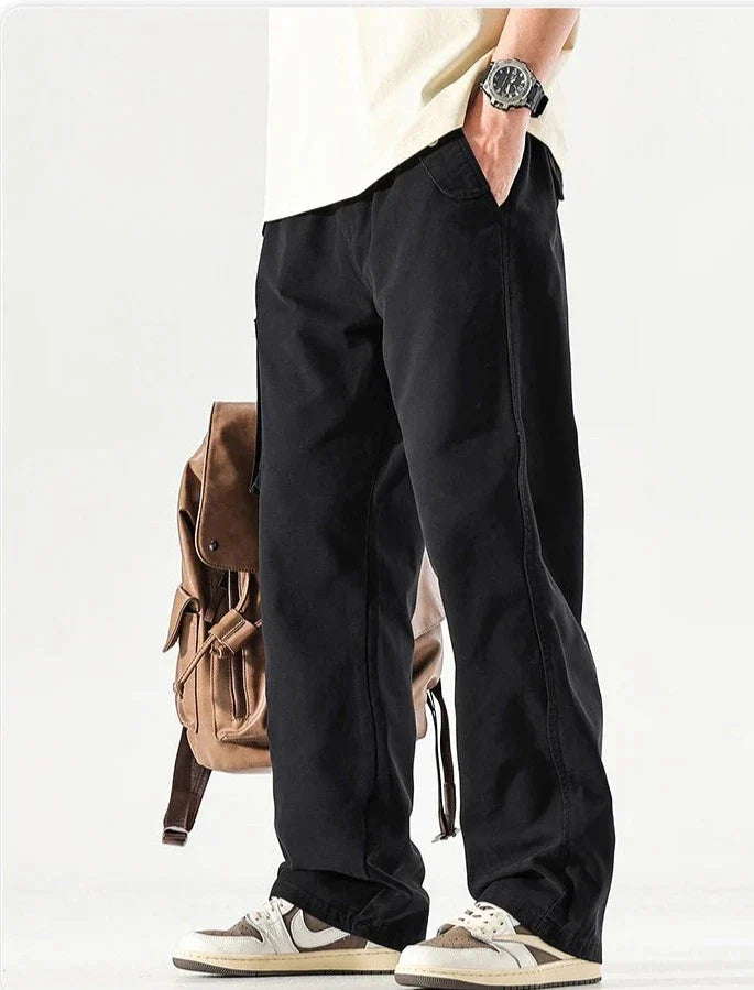 Men’s Cargo Trousers - Relaxed Fit - Multiple Pockets