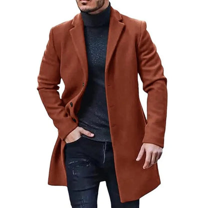 Men's casual button-up coat