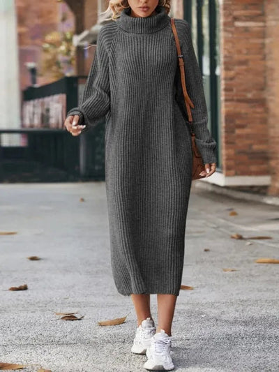 Soft Knit Sweater Dress - Ariana Warm Winter Fashion