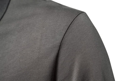Men’s Long Sleeve Polo Shirt - Half Zip - Smart Casual - Structured Collar