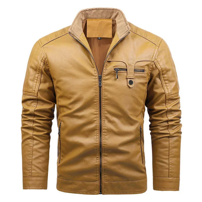 Men's classic biker jacket