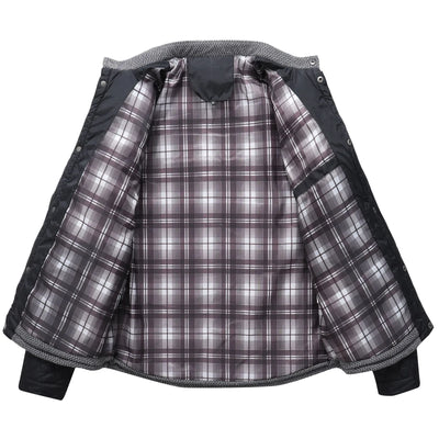 Men's lined quilted windbreaker jacket