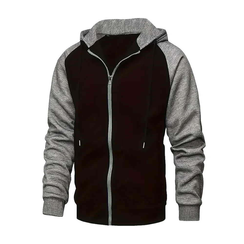 Men's long sleeve zipped hoodie