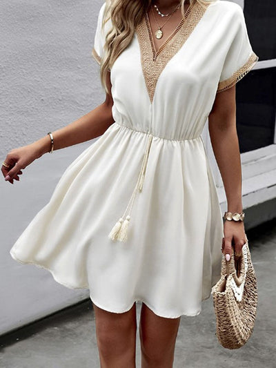 Women's Breathable Cotton Midi Dress