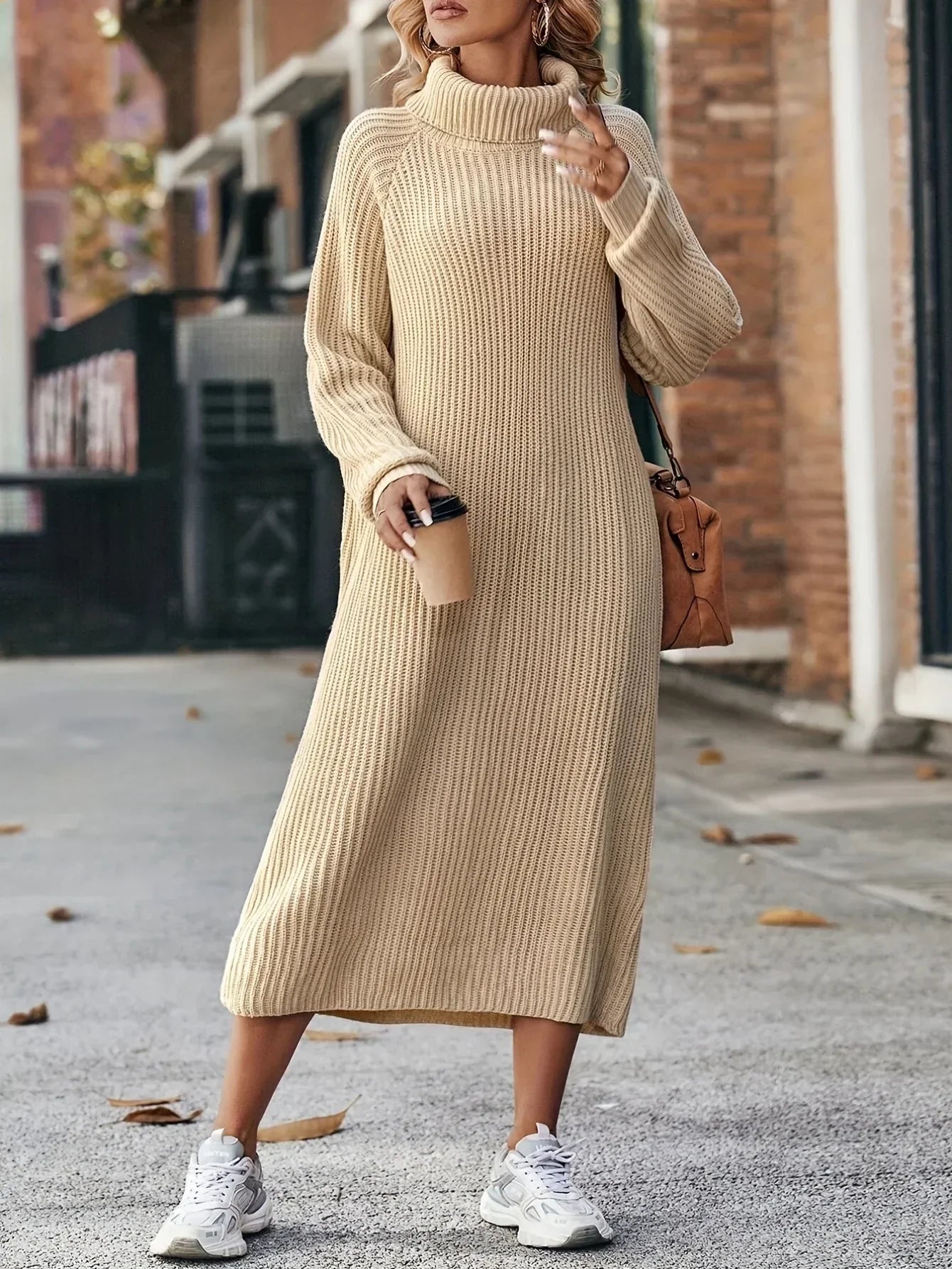 Soft Knit Sweater Dress - Ariana Warm Winter Fashion
