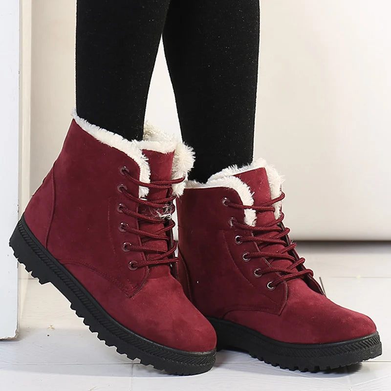 Luxurious plush lined women's boots