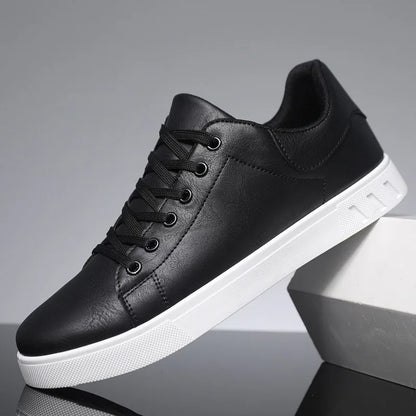 Men's classic leather lace-up shoes