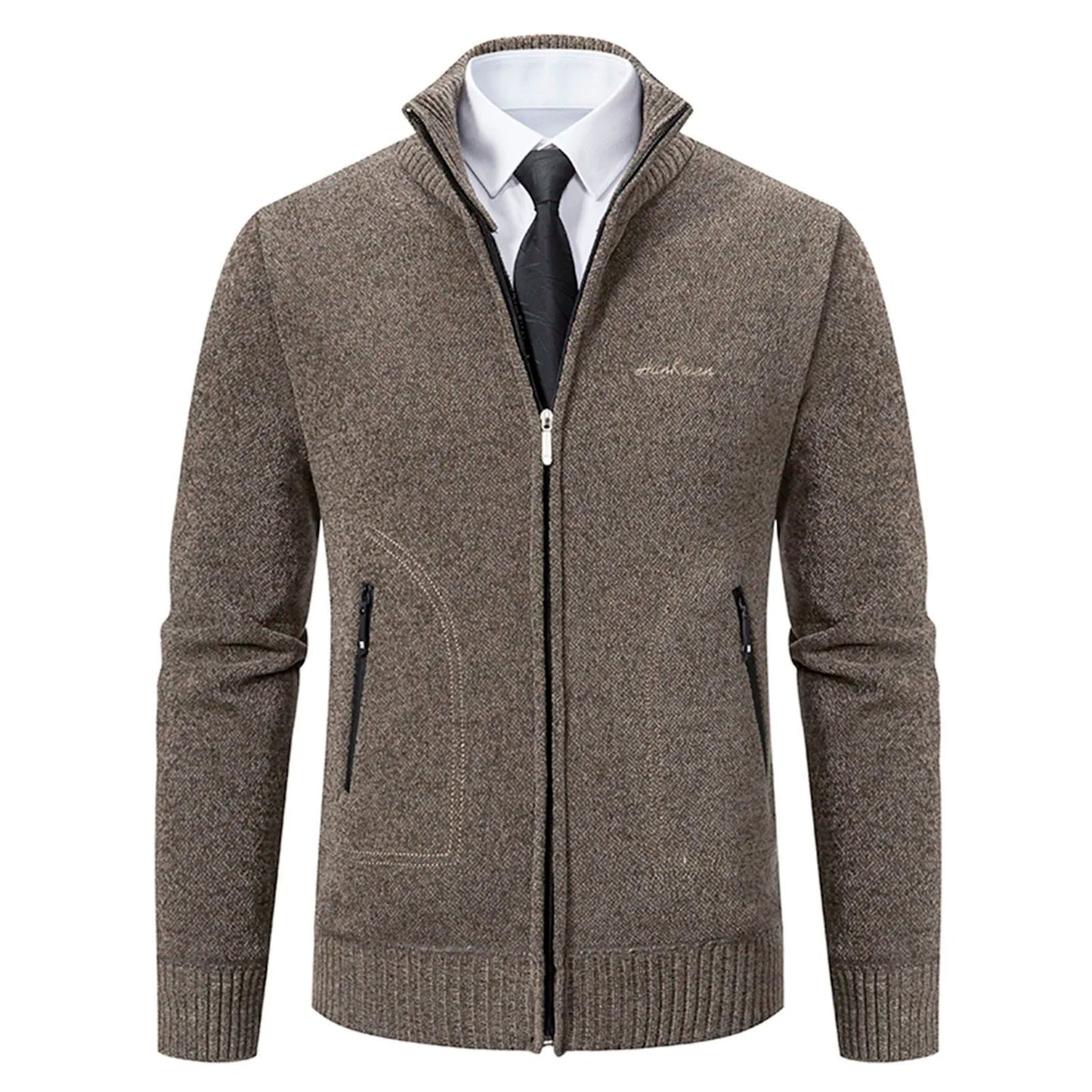 Mens Cozy Knitted Jacket