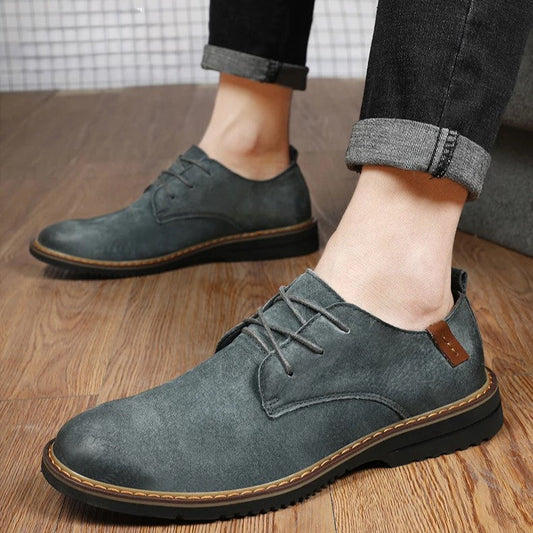 Men’s Formal Dress Shoes – Leather Oxford – Closed Lace – Classic Fit – Polished Finish