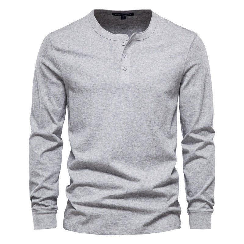 Heren casual overhemd met button-down kraag en lange mouwen