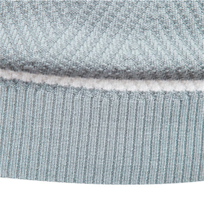 Men's warm casual sweater with white stripes