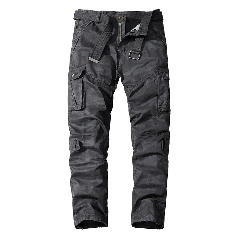 Men's tactical cargo pants with multiple pockets