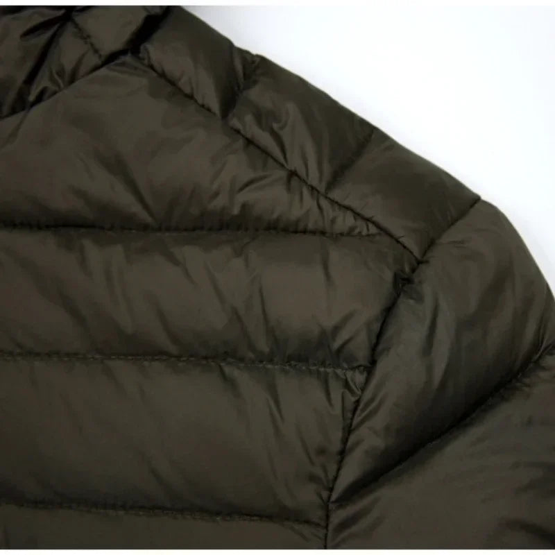 Men's hooded winter down jacket