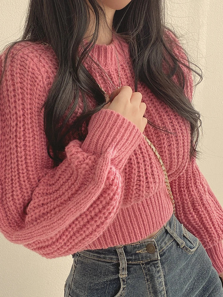 Vintage knitted sweater for women