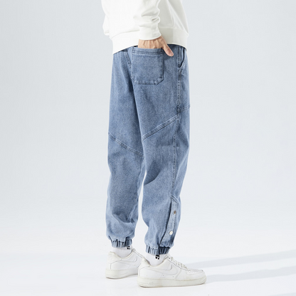 Spacious hip-hop streetwear harem pants for men