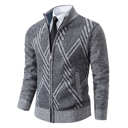 Mens Cozy Knitted Jacket