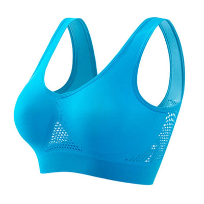 Women’s Sports Bra – High Support – Racerback – Breathable Mesh – Seamless Fit