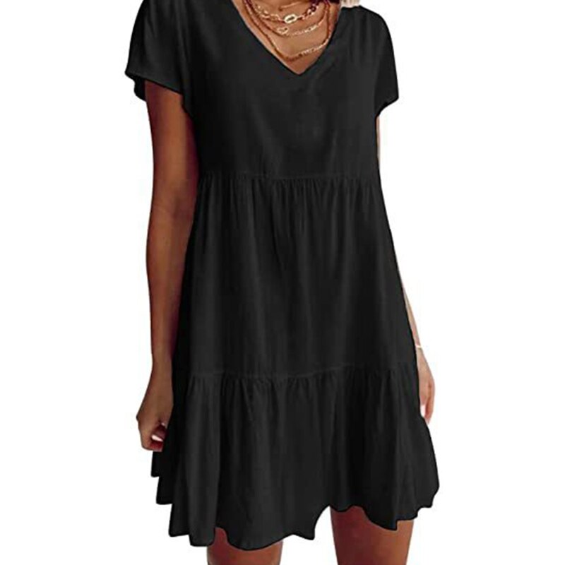 Lightweight Women's Dress - Short Sleeve Summer Dress