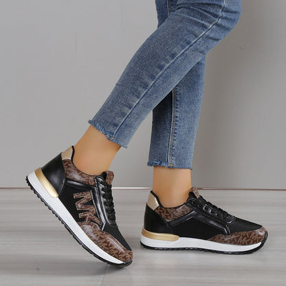 Women’s Sneakers – Low-Top Mesh – Cushioned Sole – Casual Athletic Fit