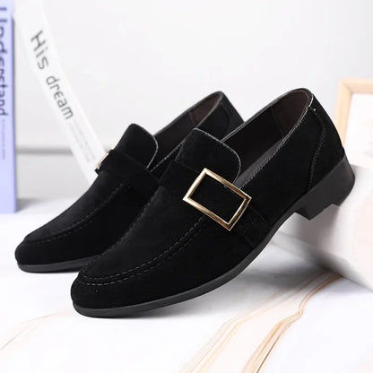 Men's casual imitation suede loafers