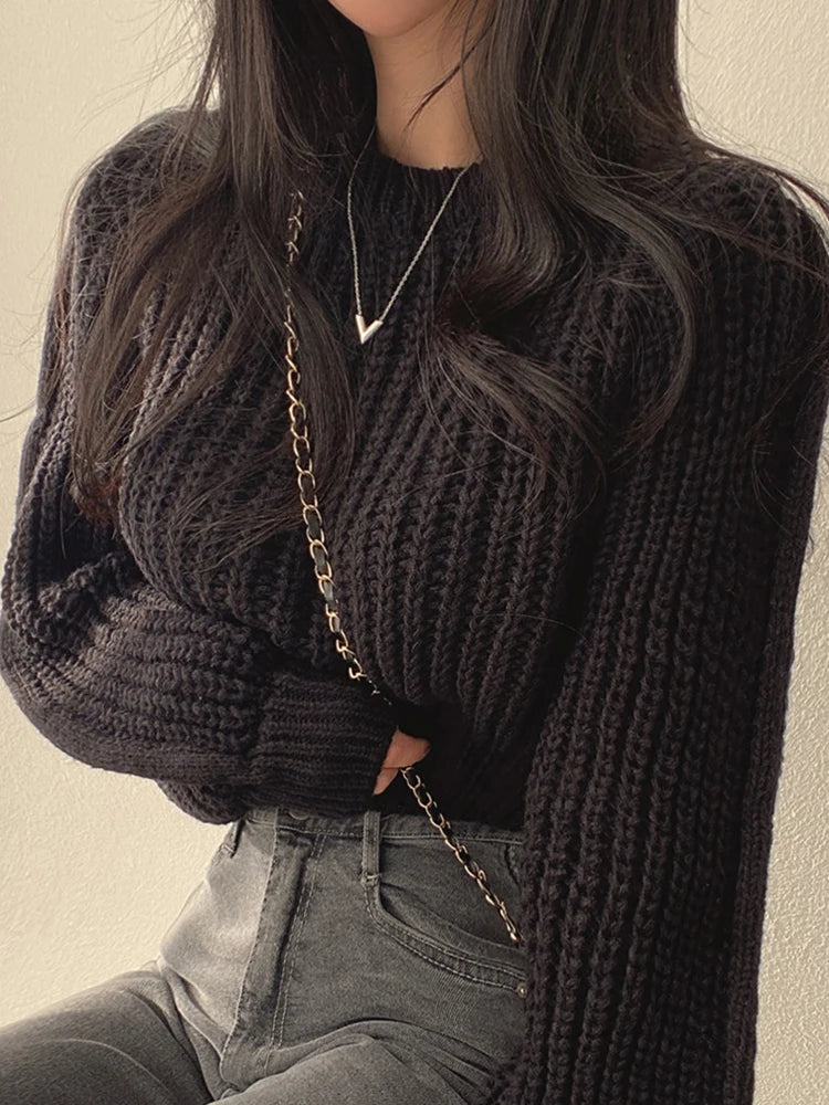 Vintage knitted sweater for women