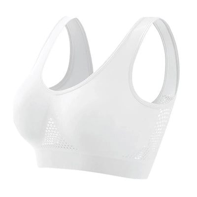 Women’s Sports Bra – High Support – Racerback – Breathable Mesh – Seamless Fit