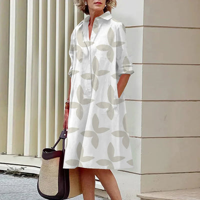 Elegant Polyester Mid-Length Knee-Length Dress