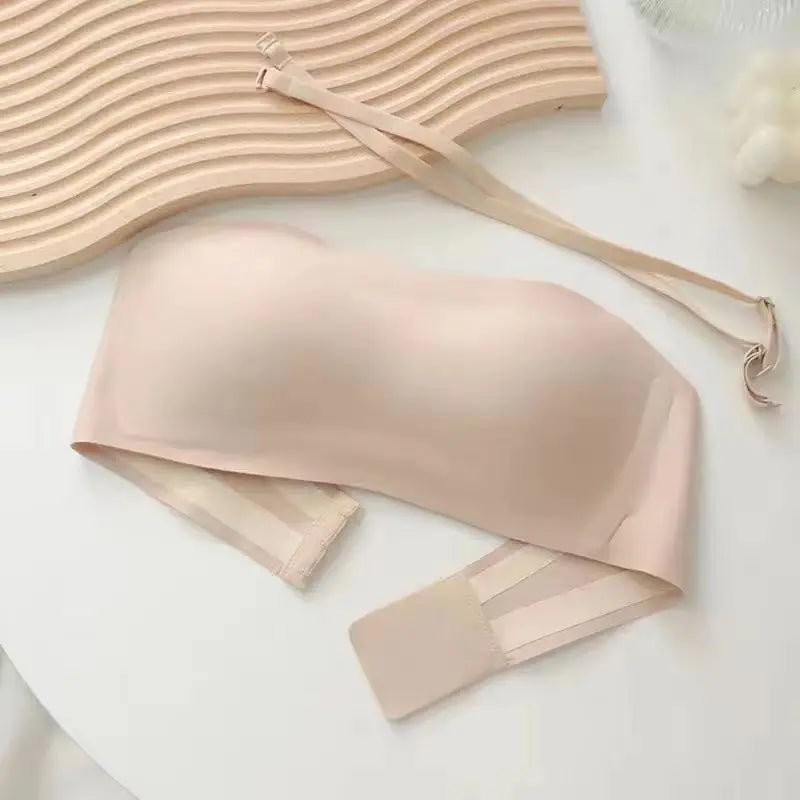 Women’s Strapless Tube Top Bra – Seamless Fit – Breathable Blend – Wireless Support