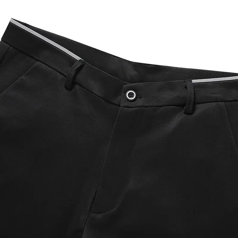 Men's Dress Trousers - Slim Fit - Tailored Formal Wear - Belt Loops & Pockets