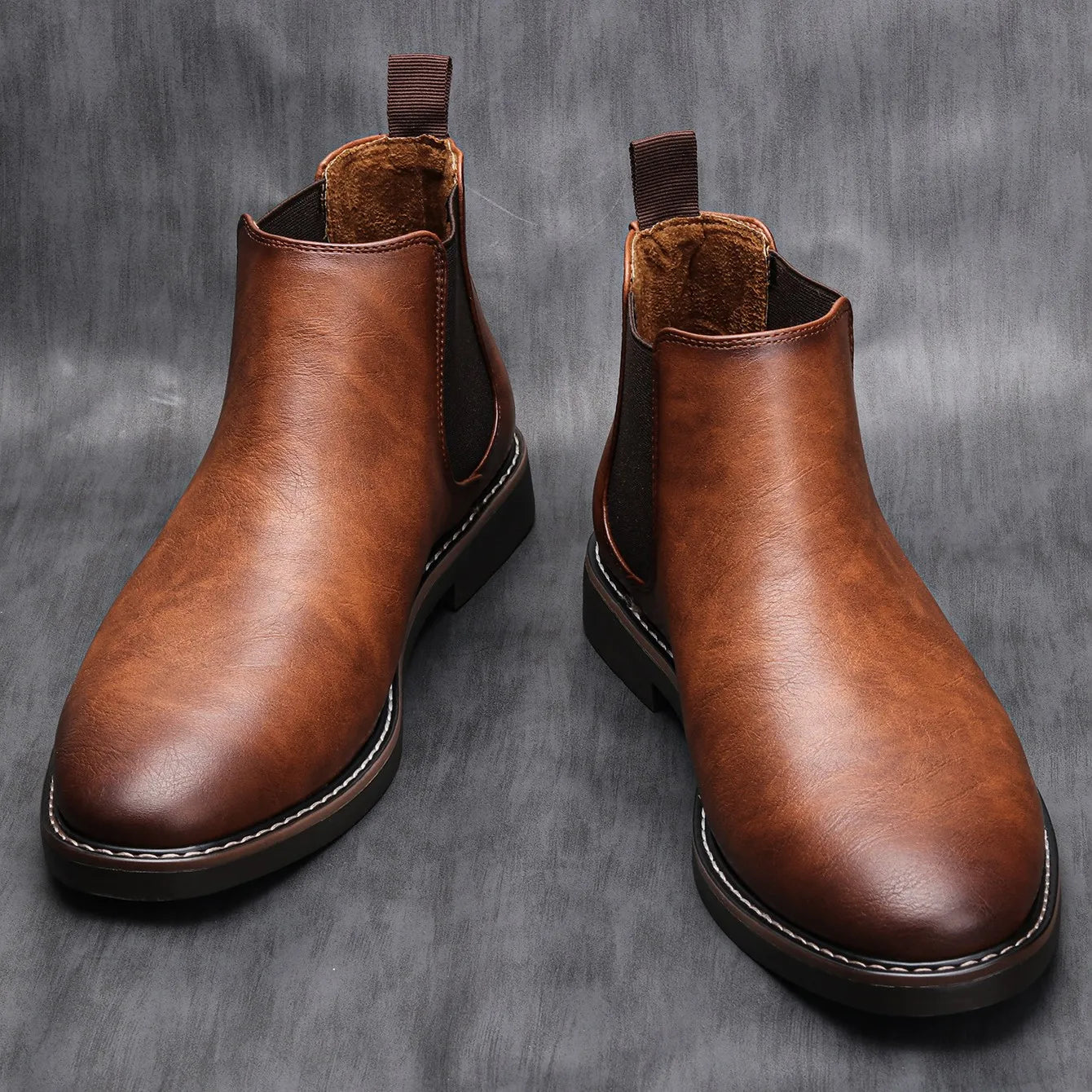 Men's classic boots with elastic sides