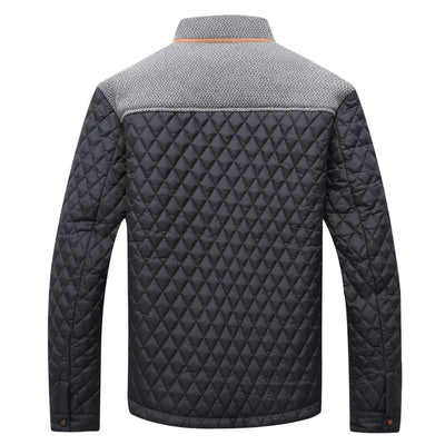 Men's lined quilted windbreaker jacket