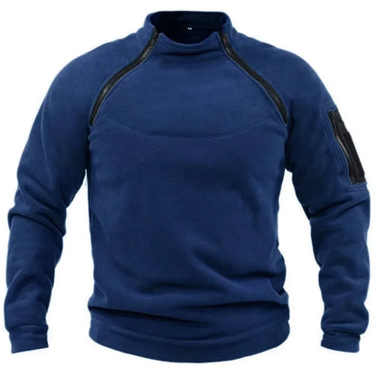 Men's long sleeve casual sweatshirt with pocket