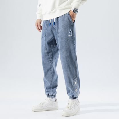 Spacious hip-hop streetwear harem pants for men