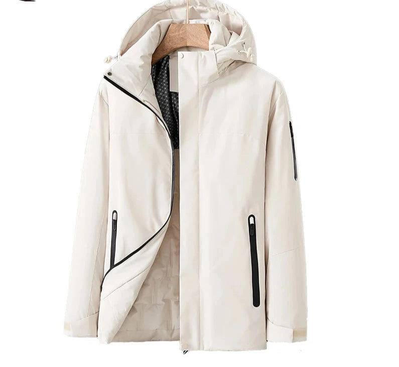 Hooded winter coat for women