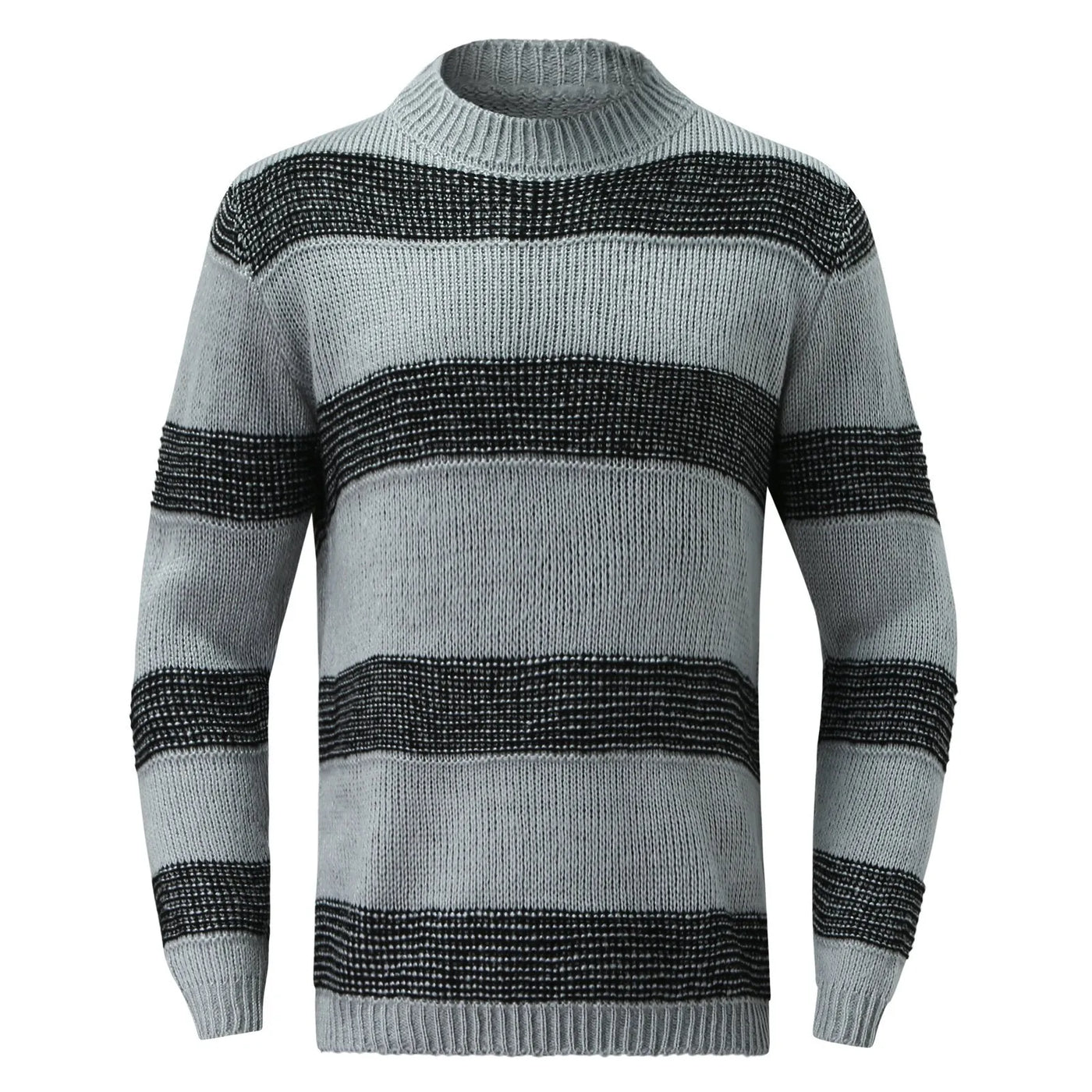 Men's knitted striped sweater