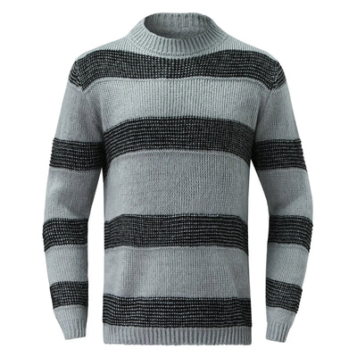 Men's knitted striped sweater
