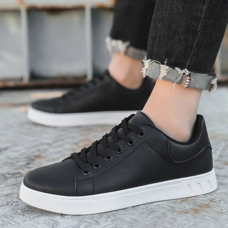 Men's classic leather lace-up shoes