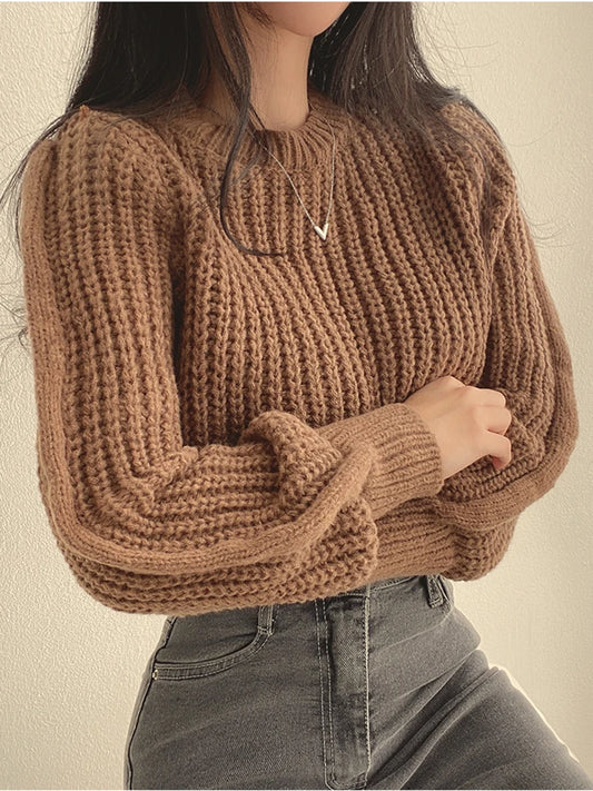 Vintage knitted sweater for women