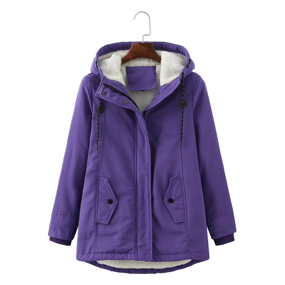 Stylish women's hooded jacket