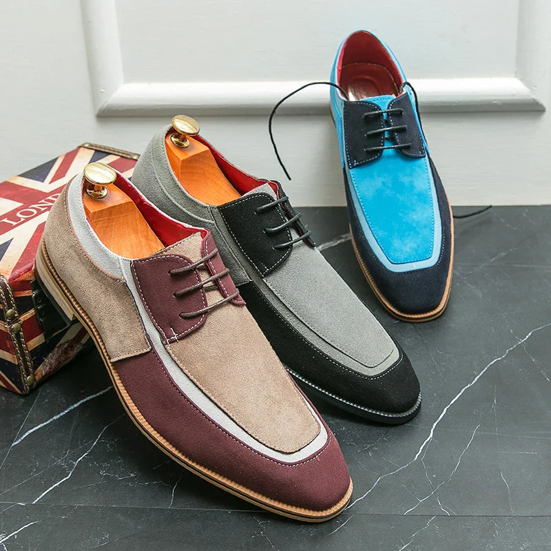 Men's casual faux leather shoes