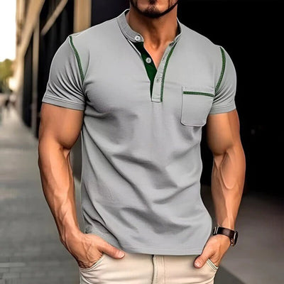 Men’s Polo Shirt – Slim Fit – Breathable Blend – Short Sleeve – Chest Pocket