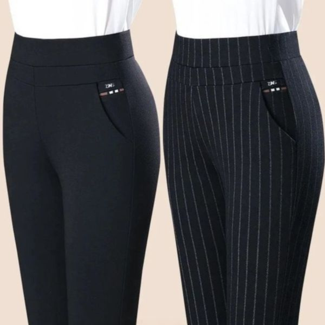 Women's High-Waisted Leggings – Stretch Fit – Faux Pocket Detail – Comfortable & Flexible