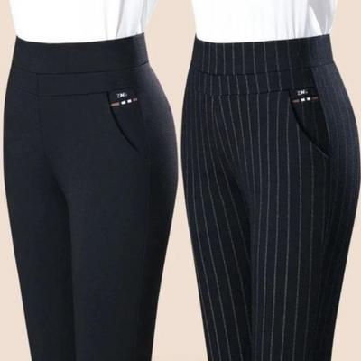 Women's High-Waisted Leggings – Stretch Fit – Faux Pocket Detail – Comfortable & Flexible