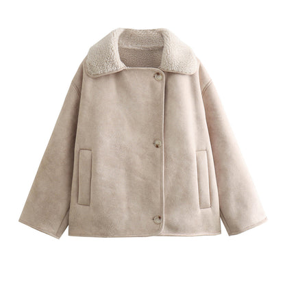 Women's winter coat with collar