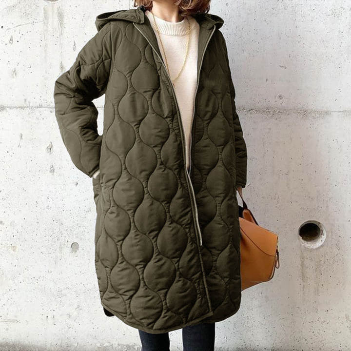 Durable hooded women's casual outdoor coat